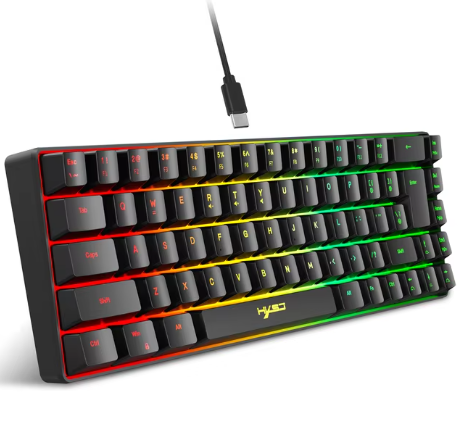 HXSJ V200 Wired K68 RGB Streamer Mini Gaming Keyboard